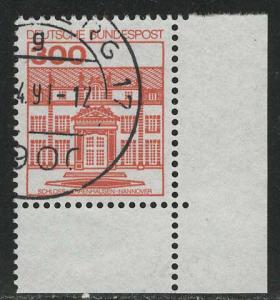 Germany Bund Scott # 1315, used, variation sheet printing