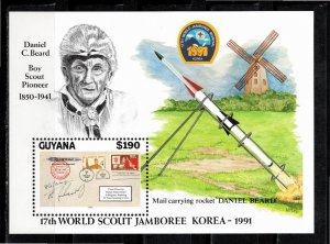 Guyana 1991 MNH Sc 2507 souvenir sheet