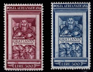 Vatican C20-C21 MNH** Franciscus Gratianus set, published the Canon Laws CV $395