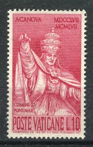 VATICAN; 1958 early Antonia Canova issue Mint hinged 10L. value