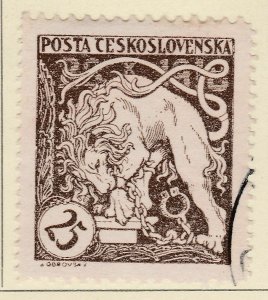 1919 Czechoslovakia A5P64F50 25h Perf 11 1/2x13 3/4 Used-