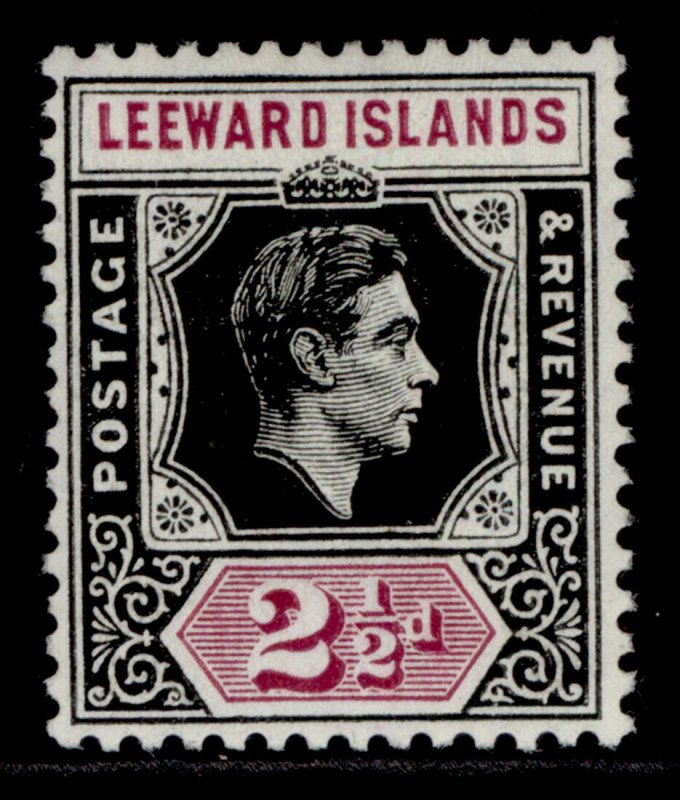 LEEWARD ISLANDS GVI SG106, 2½d black & purple, M MINT.