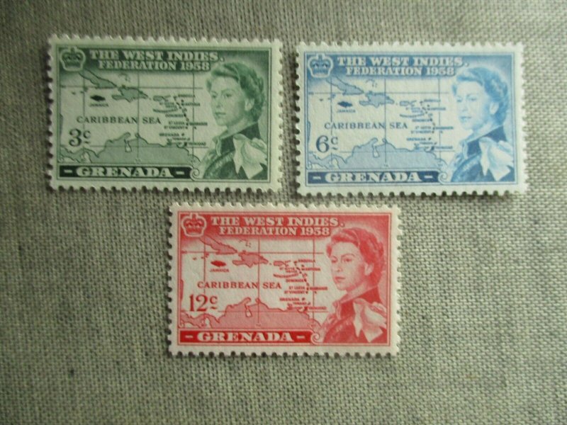 Grenada, Scott# 184-186, MNH
