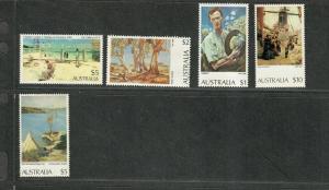 Australia Sc#573-4, 577-9 M/NH/VF, 5 Of 7 Highest Values, Cv. $39.75