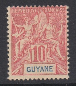 FRENCH GUIANA, Scott 38, MHR