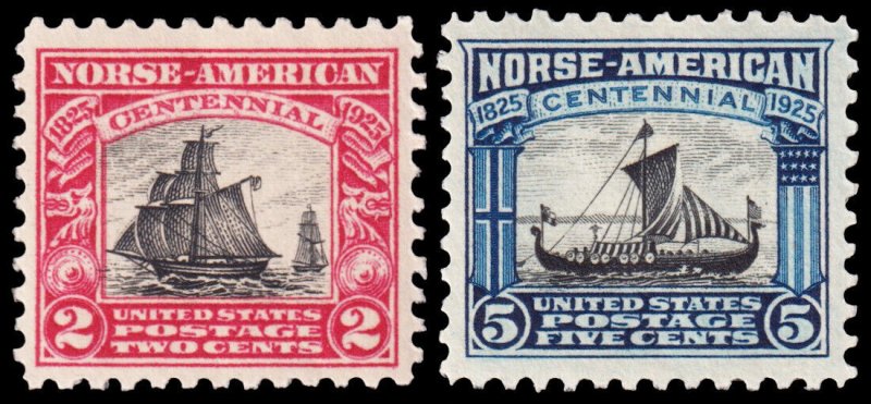 United States Scott 620-621 (1925) Mint NH VF, CV $25.00 C 