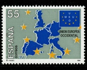 SPAIN SG3296 1994 40th ANNIV OF WESTERN EUROPEAN UNION MNH