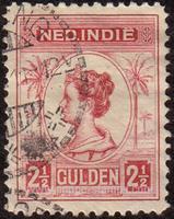 Netherlands Indies SG#225 Used - 1913 2 1/2g. pink - Palm