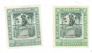 Barbados #102-103  Single