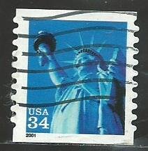 USA 3466   -4   used  VF  2001  PD