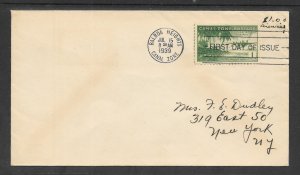 CANAL ZONE # C20 $1.00  FDC 7-15-1939 2018 SCV = $60.00