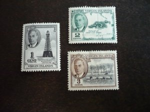 Stamp - Virgin Islands - Scott# 102-104 - Mint Hinged Part Set of 3 Stamps