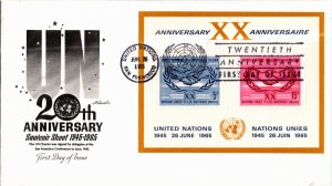 United Nations, New York, United States, California, Worldwide First Day Cover