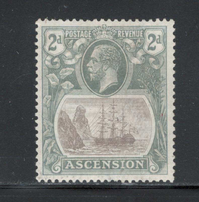 Ascension 1924 King George V 2p Scott # 13 MH