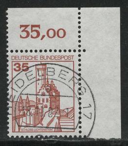 Germany Bund Scott # 1308, used, variation sheet printing