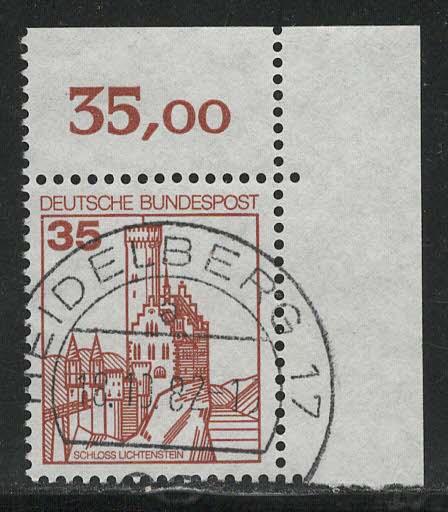 Germany Bund Scott # 1308, used, variation sheet printing