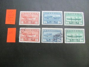 AUSTRIA 1937 MNH & USED SC 382-384  SET  XF  $16 (205)