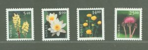 Norway #1244-1247 Mint (NH) Single (Complete Set) (Flora) (Flowers)