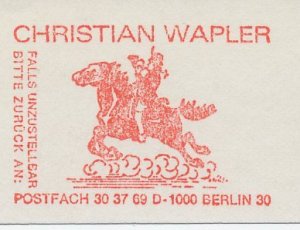 Meter cut Germany 1984 Postillion - Postman - Horse