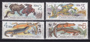 Czechoslovakia, Fauna, WWF, Amphibians MNH / 1989