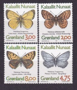 1997 Greenland 301-304 Butterflies 6,00 €