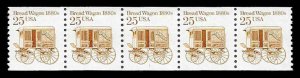 PCBstamps  US #2136 PNC5 25c Bread Wagon, (#1), MNH, (6)