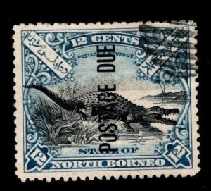 North Borneo Scott J17 used postage due stamp