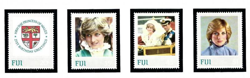 Fiji 470-73 MNH 1983 Princess Diana issue