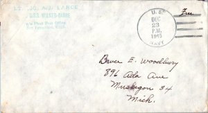 United States Ships Soldier's Free Mail 1945 U.S. Navy, U.S.S. Wilkes-Barr Ty...