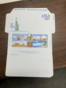 US SC# UC54 Unfolded Statue of Liberty