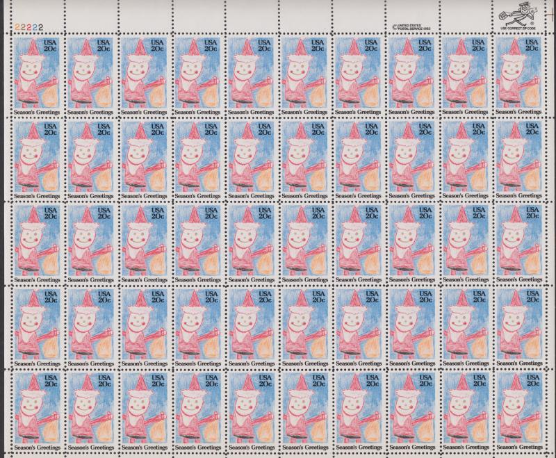 US #2108   Santa Claus   Full sheet of 50  MNH