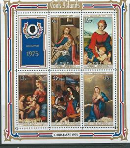 Cook Islands #441a 75' Christmas Souvenir Sheet (MNH) CV1.50