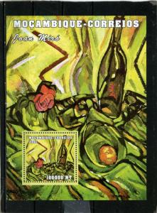 MOZAMBIQUE 2001 Sc#1508 PAINTINGS BY JOAN MIRO S/S MNH