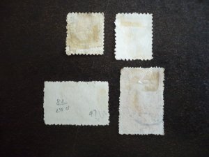 Stamps - New Zealand - Scott# 86c,87,97,98 - Used Part Set of 4 Stamps