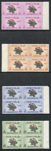 Bahawalpur SG O28/31 1949 U.P.U Set on Blocks of 4 with Opt (Normal) U/M