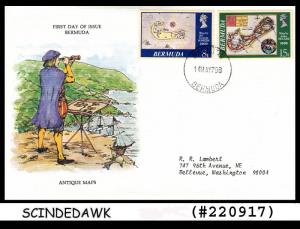 BERMUDA -1978 ANTIQUE MAPS 2V FDC