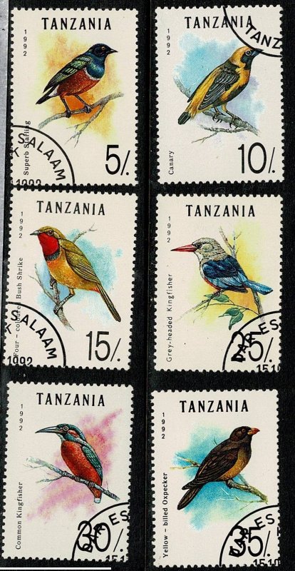 Tanzania #978-83 CTO birds