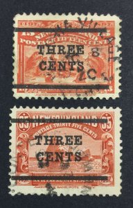 MOMEN: NEWFOUNDLAND #146-147 USED £69 LOT #7010