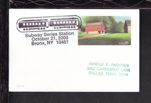 Subway Series Station Bronx,NY 2000 Cancel Cover BIN 
