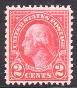 #634 SUPERB MNH-OG-2 CENT WASHINGTON HIGH GRADE GEM!