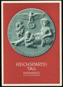 NSDAP Congress 1939 Nürnberg Party Rally Deustches Reich Stationery Postal Card