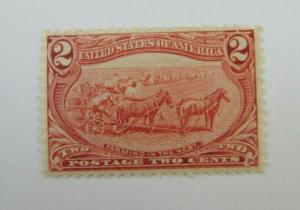 1898 United States SC #286  FARMING IN THE WEST  MH stamp