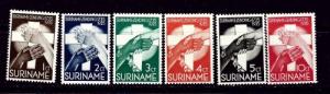 Surinam B16-21 Hinged 1935 set