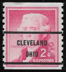 MNH US Bureau Precancels: OH; Cleveland #1055–71 2¢ Liberty Coil Issue