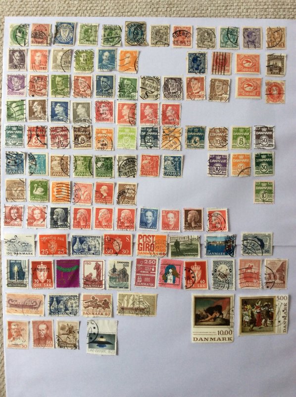 Denmark 100+ stamps - Lot C