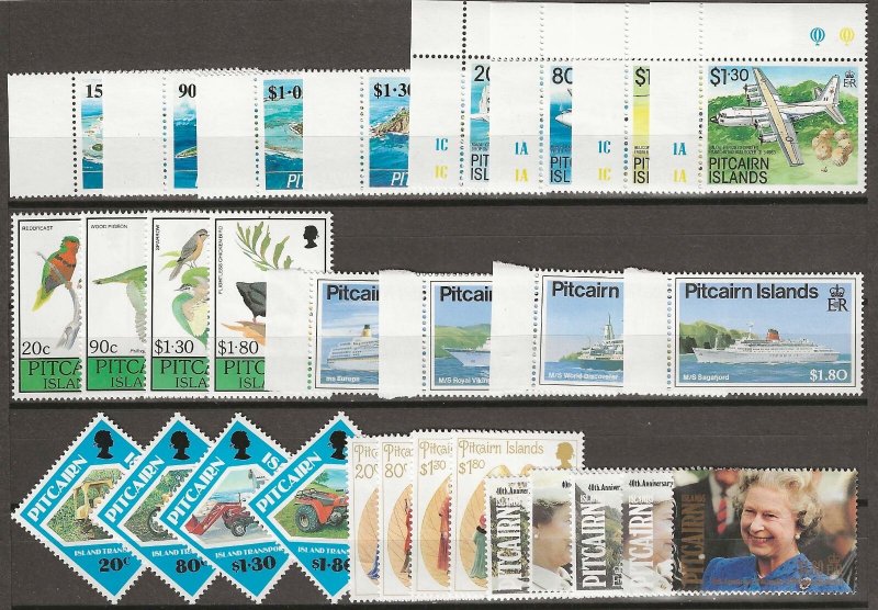 PITCAIRN ISLANDS 1989/92 Commemorative Sets MNH