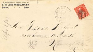 United States U.S. R.P.O.'s St. Paul & Watertown 1901 883-G-1  Corner card C....