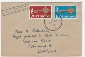 Eire 1968 Mala to Scotland  stamps cover R20472