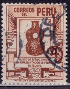 Peru 1938, Chavin Pottery, 4c, sc#376, used