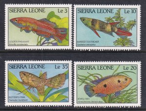 Sierra Leone 959-962 Fish MNH VF